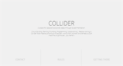 Desktop Screenshot of collider.org