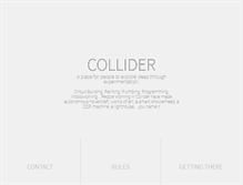 Tablet Screenshot of collider.org